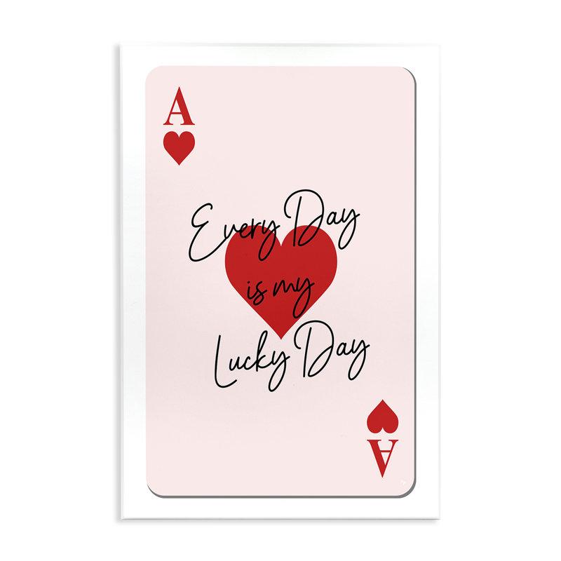«Lucky Day Card Design» par Martina Pavlova, H 15 po x l 10 po