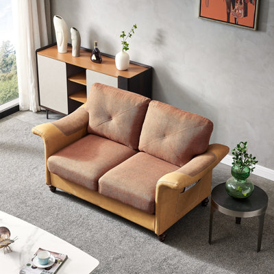 Mihaila Fabric 61.5'' Reception Loveseat