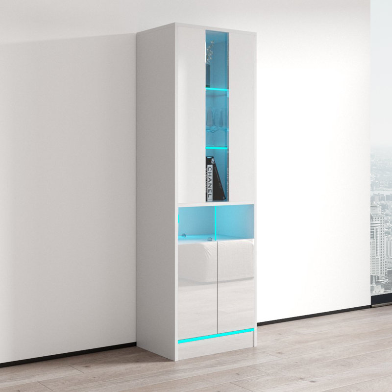 Disparo 22" 01 White Bookcase, White