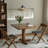 Brown Rectangular Solid Wood Dining table-2129327992