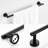 Sus304 Stainless Steel Bathroom Hardware - 3 Pieces Matte Black. Includes Towel Bar, Toilet Paper Holder, Robe Hook. Rustproof, Heavy Duty, Scratch-. Modern Look. Simple Installation. Mounting-790176264-790176271