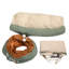 Nid pour animaux de compagnie avec tunnel télescopique Confortable, tissu, coton PP doux, lit extensible pour chat amovible et confortable