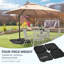 Poids de base polyvalents pour parasol de patio