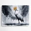 Faune grise couronnée, art mural gris en métal-807988614