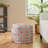 Upholstered Polyester Blend Ottoman
