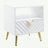 Gaines Contemporary Rectangular End Table with Metal Legs-1255921221