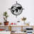 Elegant Decorative Metal Wall Accessory, Black Finish, 19.3 x 19.7 inches | 100% Metal Construction, Thickness: 0.05 inches | Perfect for Living Room or Office Decor, Modern and Stylish Design