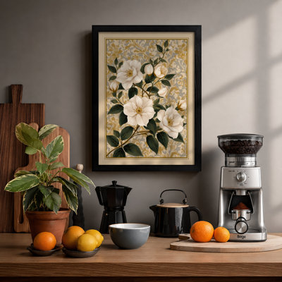 Flowering Study Botanical - Framed Print