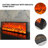 78.74"Embedded Simulated Flame Decorative Electric Fireplace.-118373403