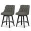 Tabouret de bar et de comptoir pivotant en bois massif Malakeh-1036082115-1036082126