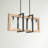 Lucerne 6 - Light 31.5"W Dimmable Kitchen Island Square / Rectangle Chandelier