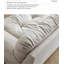 Canapé moderne de 87,7 po avec coussin blanc Samana