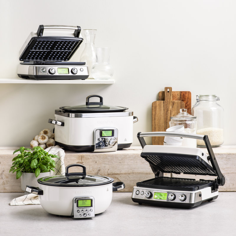 GreenPan Elite Non-Stick Waffle Maker, Black