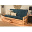 Le cadre de futon double Stratford comprend des tiroirs de rangement et un matelas-763104899-692617401-675363571