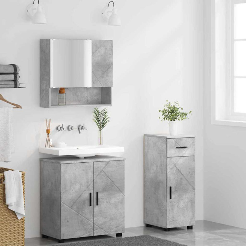 Bathroom Storage, Concrete Grey