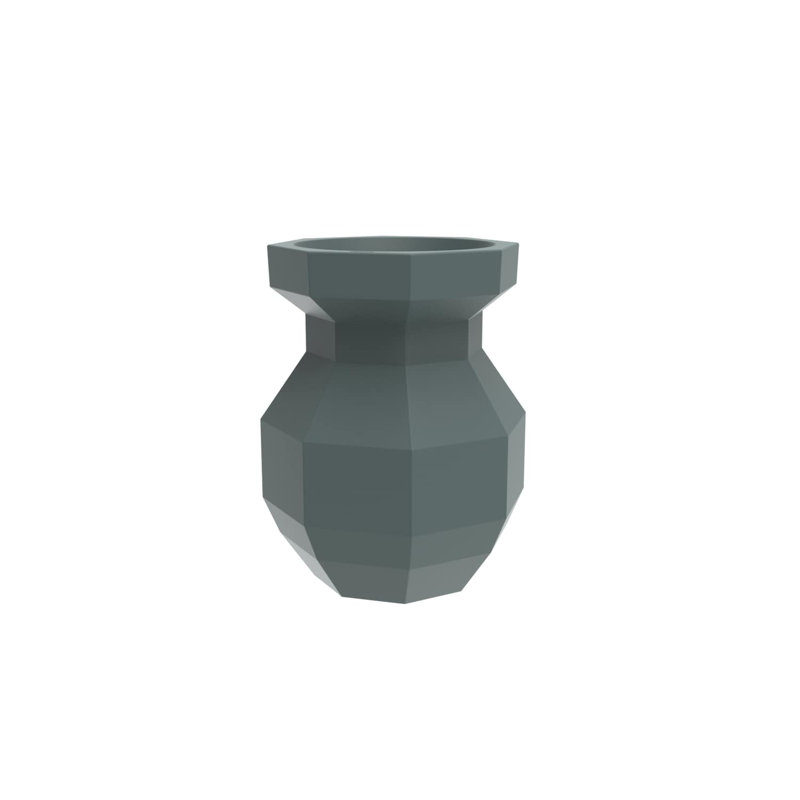 Origami - Yuri Planter, Green, 47.25" H x 31.25" W x 31.25" D