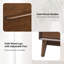 Commode à 5 tiroirs Corri Mid-Century Modern avec pieds en bois massif et tiroir divisé-618811938