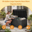 150 Gallon Outdoor Deck Box, Lockable Waterproof Outdoor Storage Boxes For Garden Tools-134095810