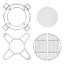 Gril de cuisson demi-lune - pour grils Komado de 15 po (38,1 cm) de diamètre