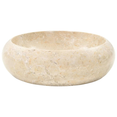 Belfry Bathroom Ejvind 157mm L Marble Circular Countertop Basin Sink