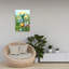 «Golden Pineapple Jungle Abstract Palm Fruit Nature», art mural-129096404