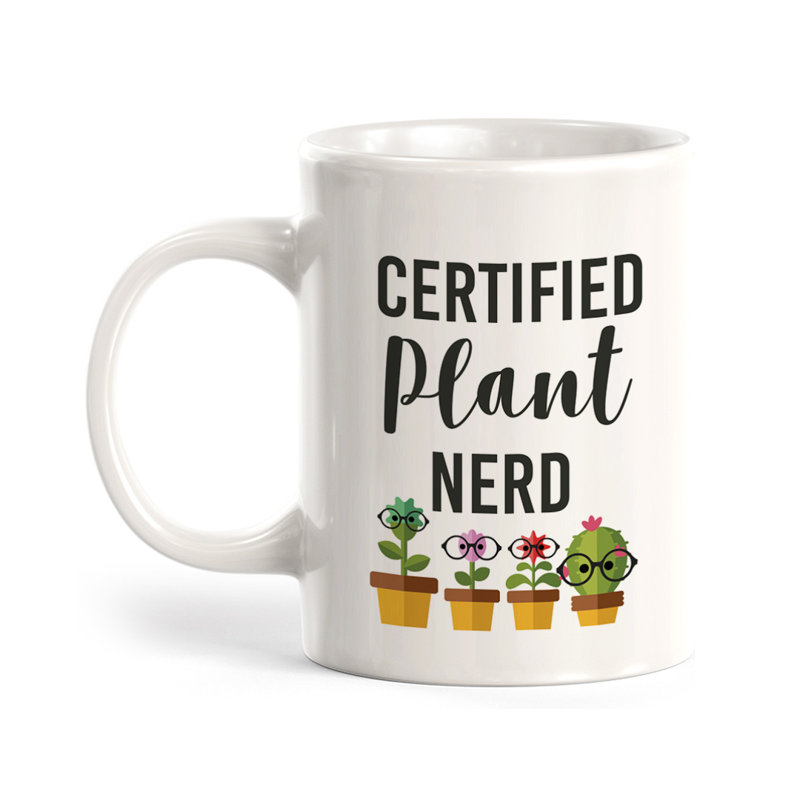 Grande tasse à café certifiée Nerd 11 oz, Ensemble de verres à lait, Céramique