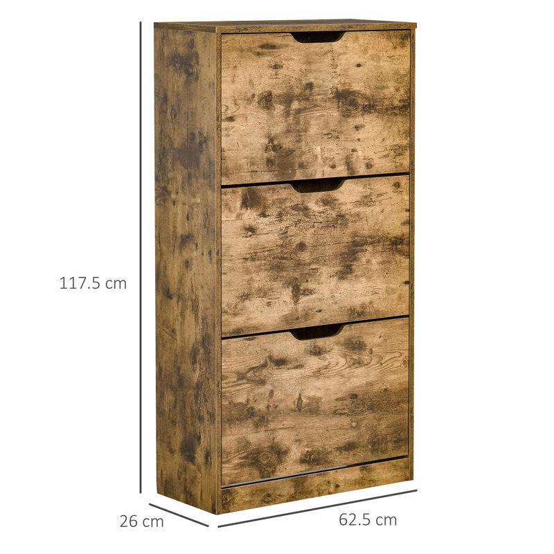 18 Pair Flip Down Shoe Storage