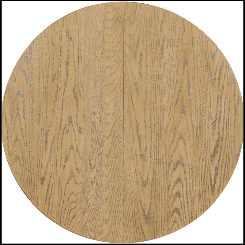 Table de salle à manger ronde extensible avec table en bois B3380BFA5EC24B6EA853E008425082FD