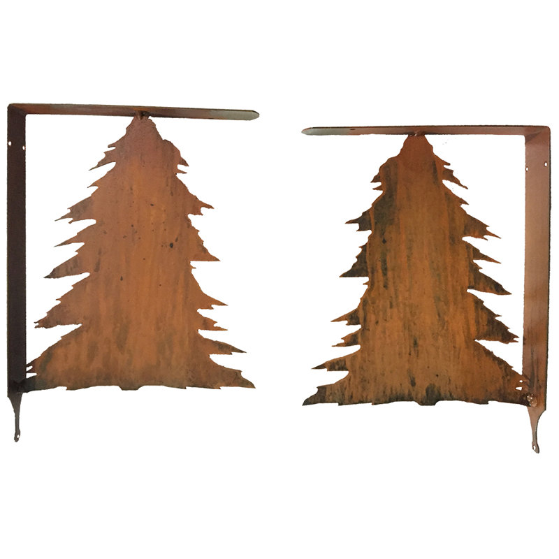Hilario Pine Tree Metal Shelf Brackets