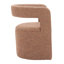 Fauteuil d'appoint et repose-pieds Atria brun fauve