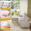 Canapé modulaire de 97 po, canapé en L avec repose-pieds mobile, canapé en velours côtelé confortable avec coussin à ressorts-682220866