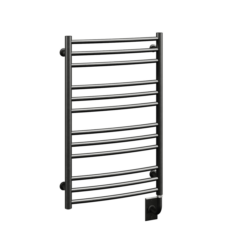 Chauffe-serviettes électrique mural Savoy, Noir mat, H 31 po x l 19,5 po x P 2,75 po