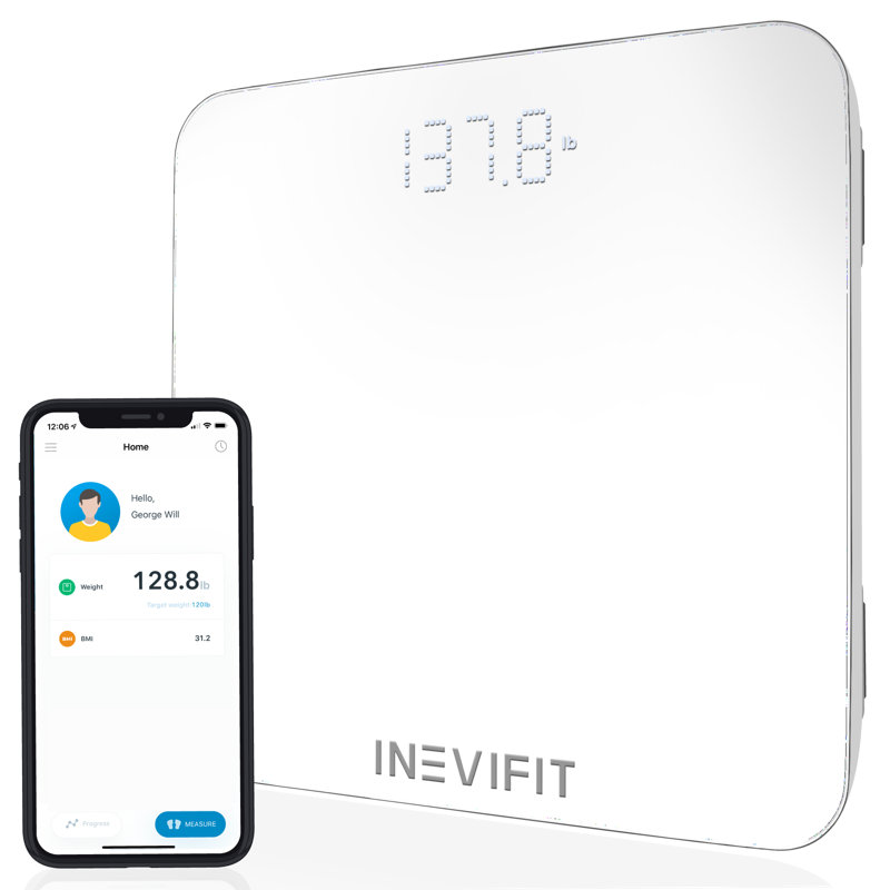 INEVIFIT Smart Digital Bathroom Scale, White