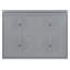 Lit escamotable double pleine grandeur, gris-588555530-588555525