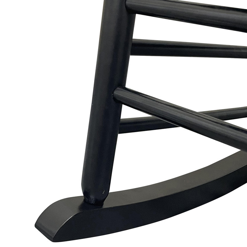 Chaise berçante balcon porche adulte, Noir
