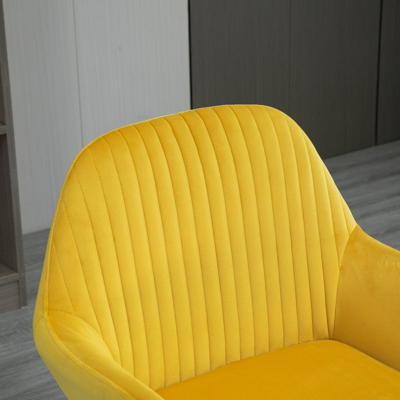 Upholstered Armchair, Yellow