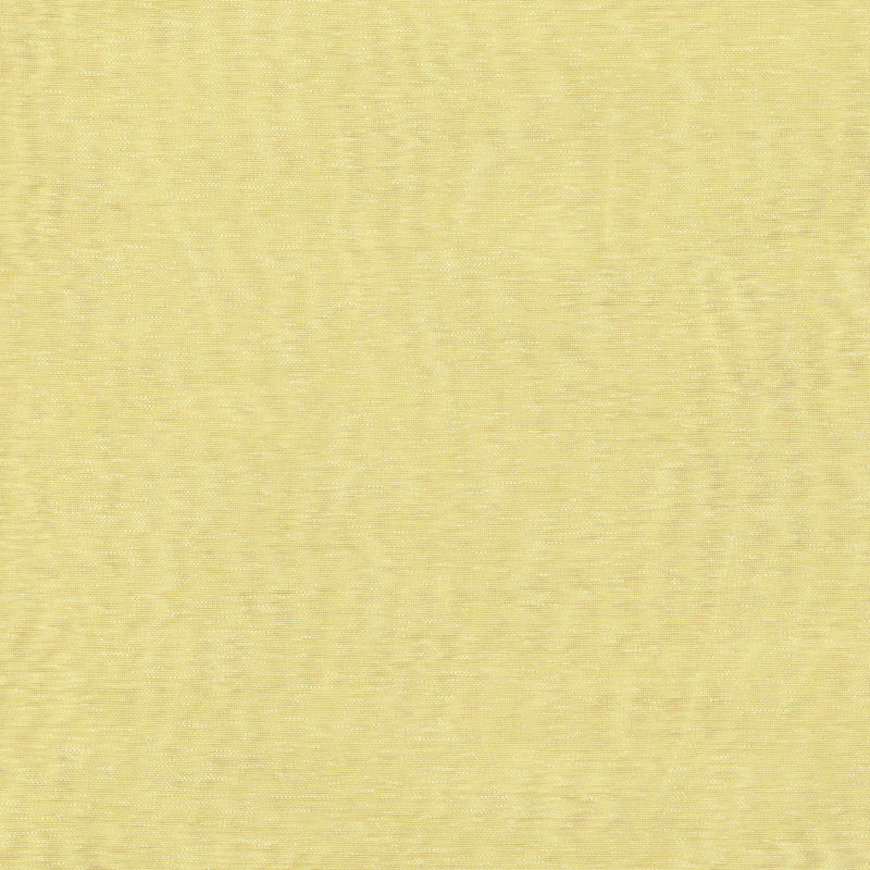 Ground Length Yellow Sheer Polyester Rod Pocket Curtain Panel