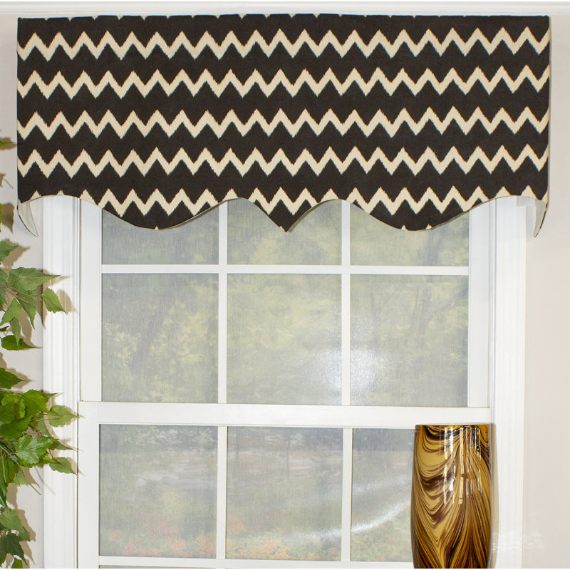 Generation Cotton Blend Chevron Window Valance