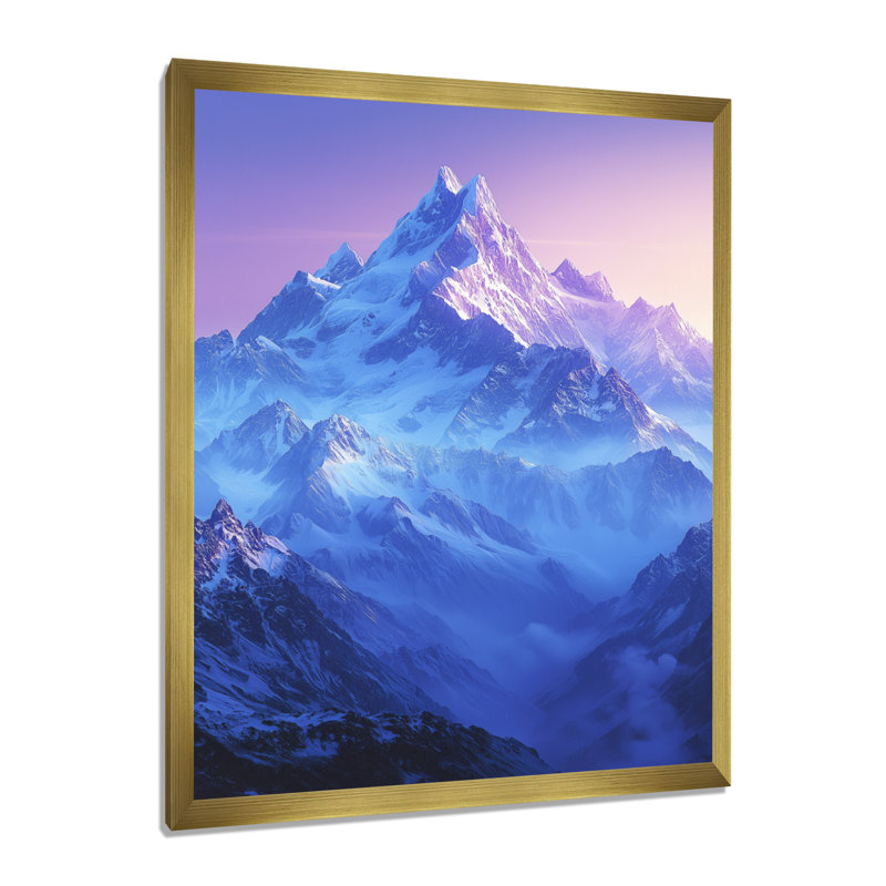 Gracielle - Landscapes Wall Art, H 20 po x l 12 po, Impression d'un seul cadre photo sans passe-partou, Doré