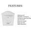 Vic Iron Wall Mounted Post Box-682471724