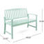 Banc en bois de couleur menthe, ajoutant du style aux espaces intérieurs et extérieurs Mint intérieur-extérieur pour une expérience de détente confortable