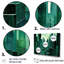 «Jade Juxtaposition Green Skyscraper Cityscape», impression sur toile-97035267-97035270