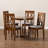 4 - Person Solid Wood Solid Wood Top Four Leg Dining Set-1555872556-1555872557