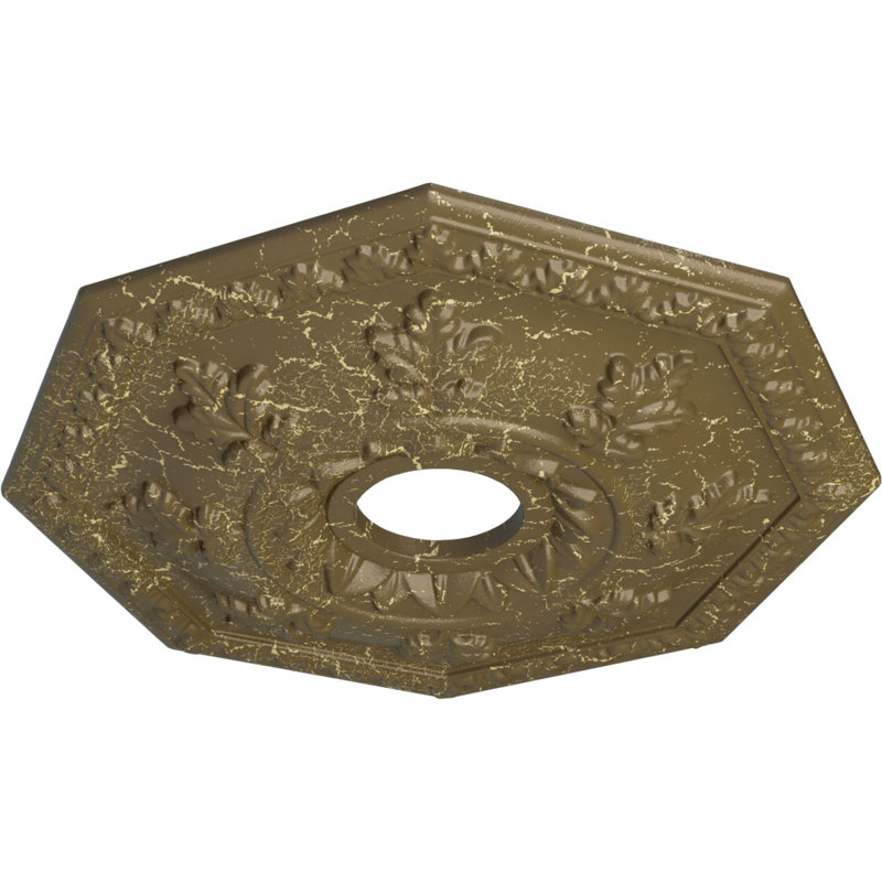Médaillon de plafond de 18 po x 3 pi x P 1 1/2 po Nottingham (convient aux auvents jusqu'à 4 5/8 po)