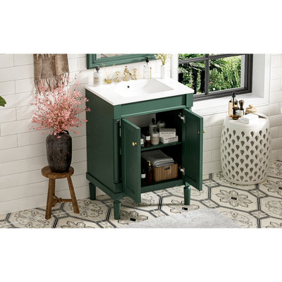 Meuble-lavabo 24 po d'une capacité de 300 lb - Éléments de design élégants