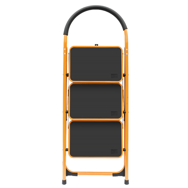 Guyandotte 3 - Step Iron Lightweight Folding Step Stool