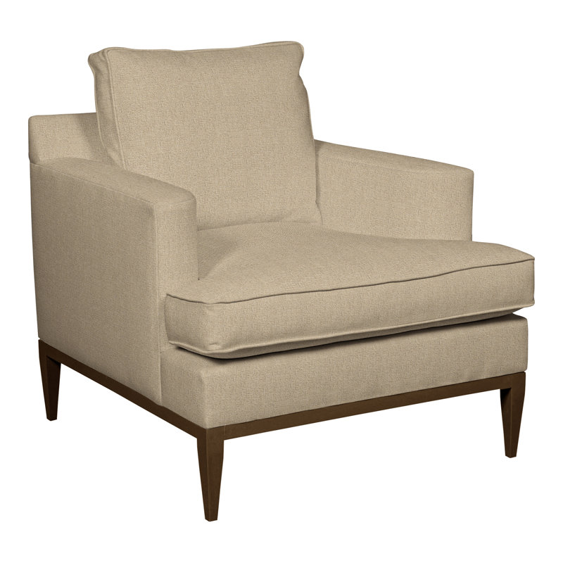 Camilla 34.5" Chair, Tuck Linen, Havana