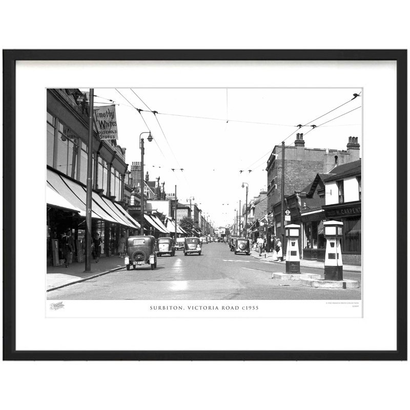 Surbiton, Victoria Road C1955 by Francis Frith - Single Picture Frame Print, 60cm H x 80cm W x 2.3cm D