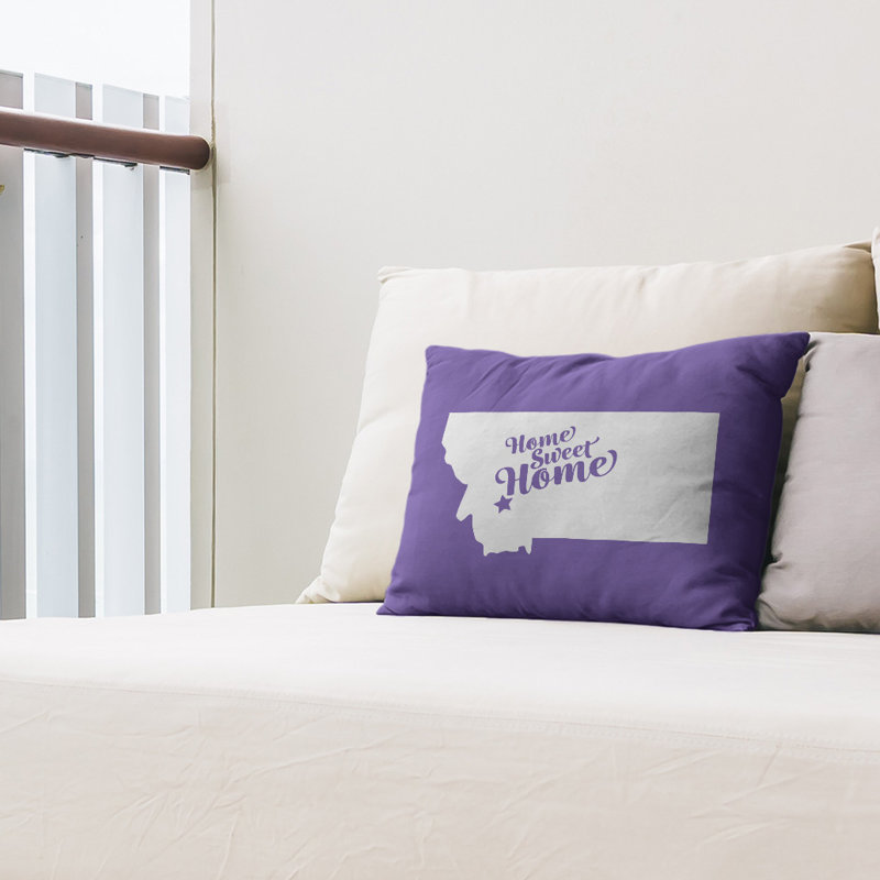 Coussin lombaire intérieur/extérieur doux pour la maison, Butte, Mauve