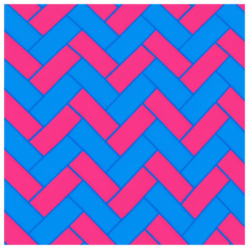 Rideaux de douche extra longs à chevrons bleus, 70in W x 72in H